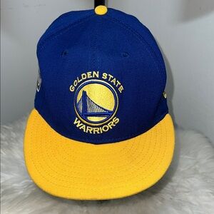 Golden State Warriors Blue & Yellow SnapBack NBA New Era Embroidered Cap